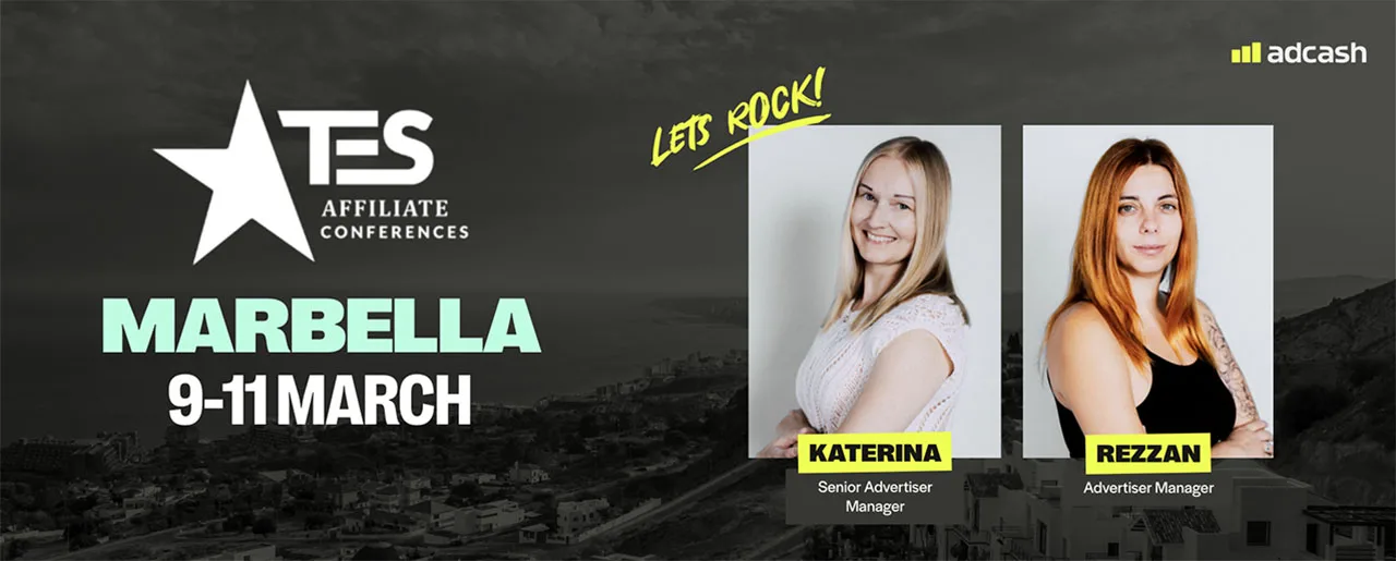 TES Marbella 2026 Adcash team