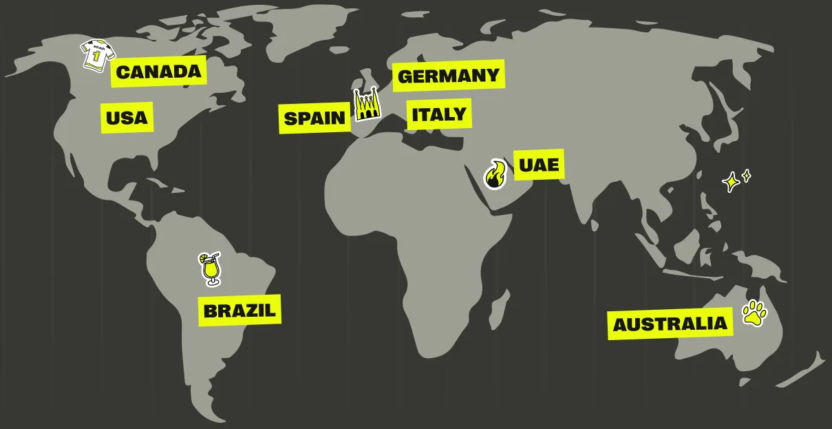 Global map of the world