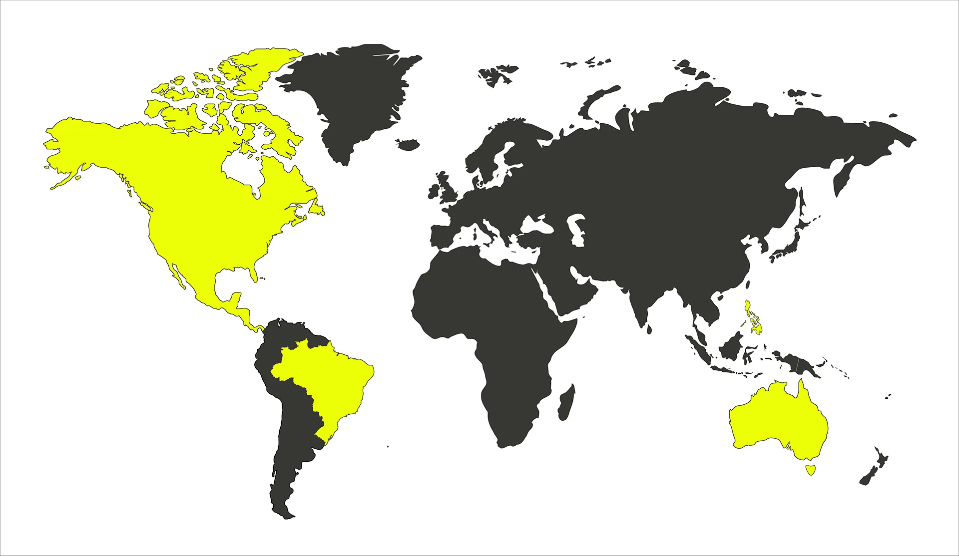 Map highlighting countries with high NBA-related traffic
