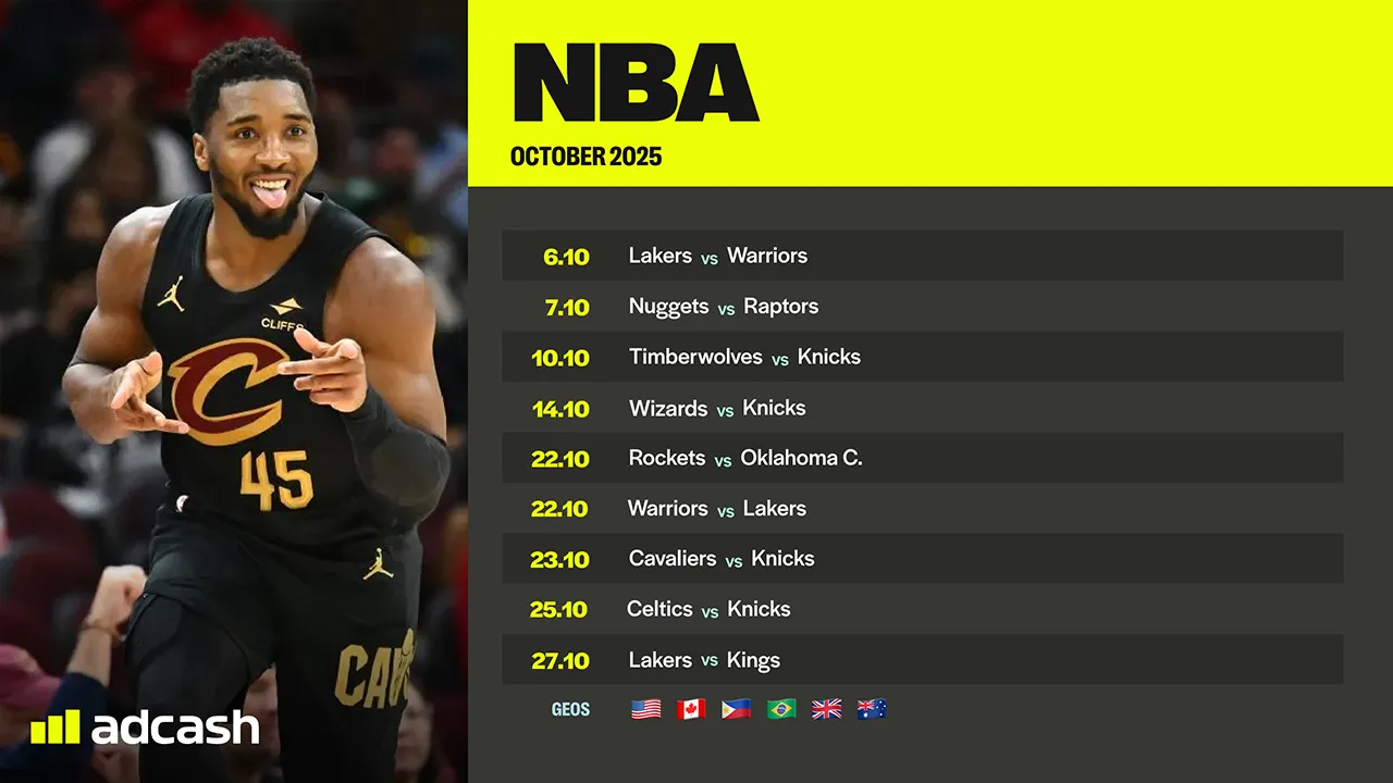 NBA October 2025 Calendar